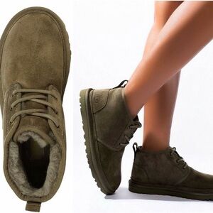 UGG Women's Olive green Green neumel chunka soft ankle Winter Boots